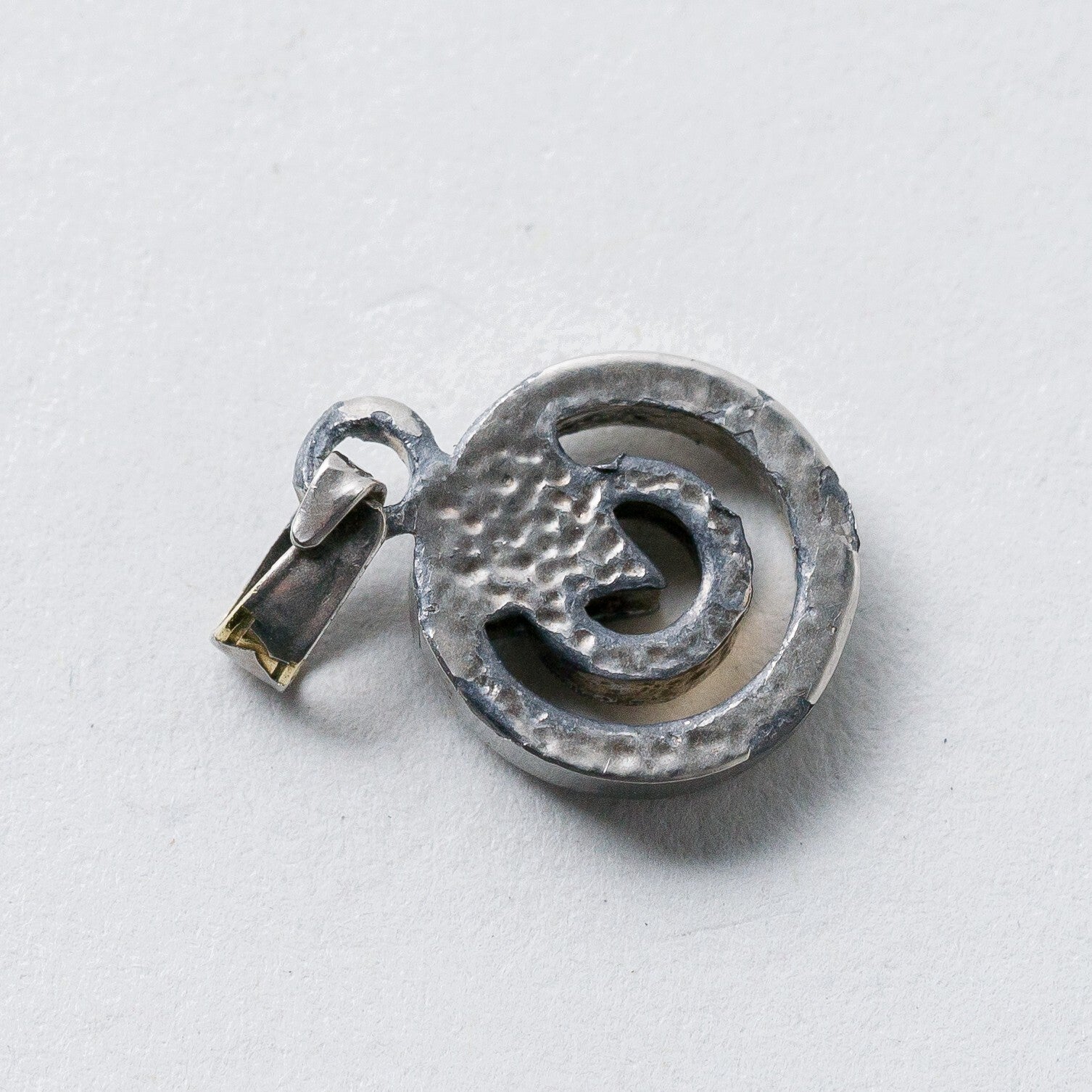 Silber Anhänger Weiße Steine 1,8 cm 1,57 g4