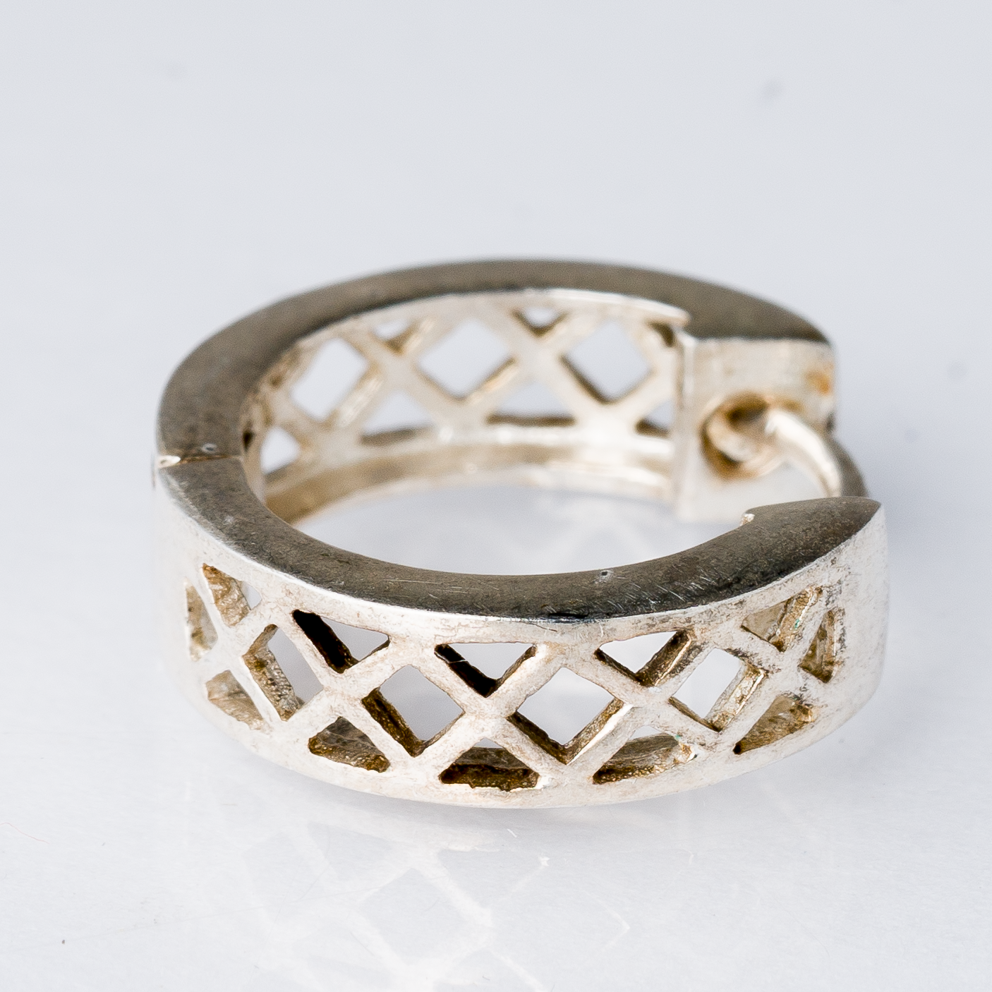 Einzelner Ohrring Huggie 925er Silber 1,86 g0