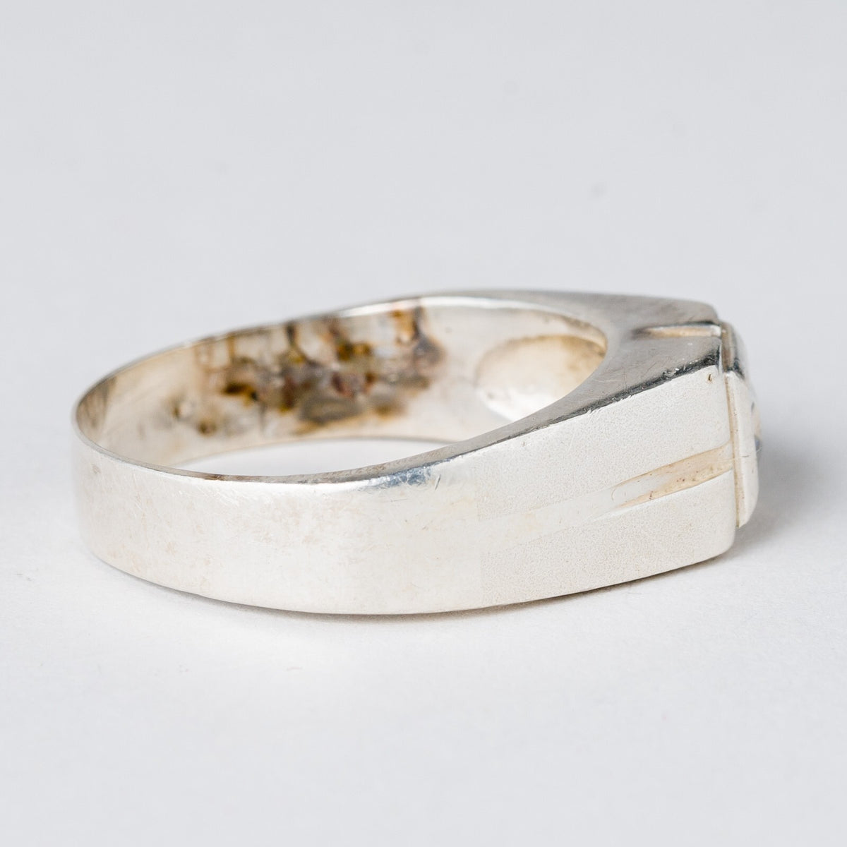 Silber Ring Weißer Stein Größe 63 (20,0 mm Ø) 6,49 g2