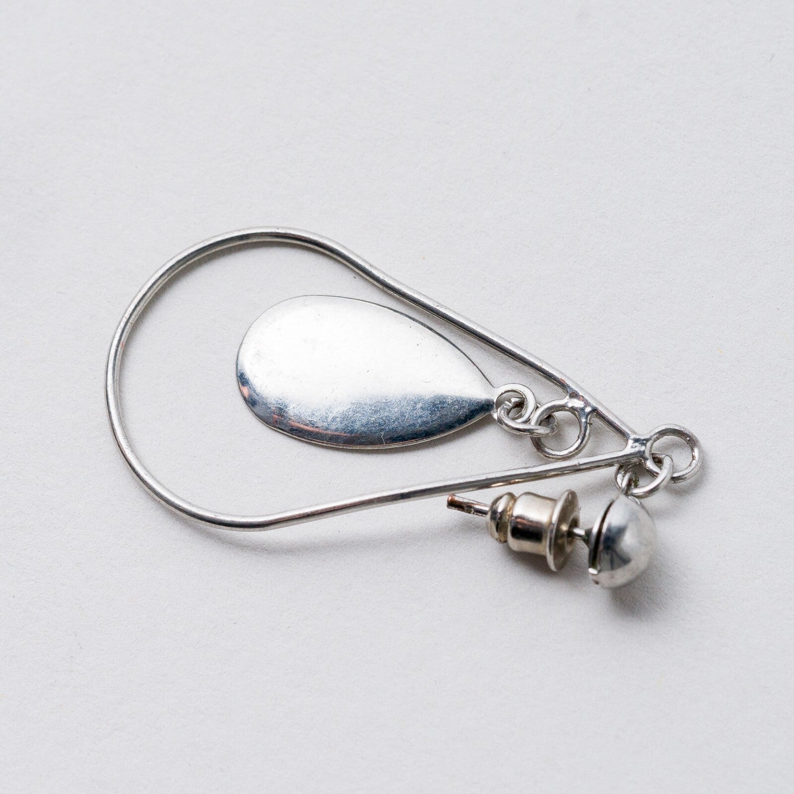 Einzelner Ohrring Hängeohrring Silber 1,55 g1