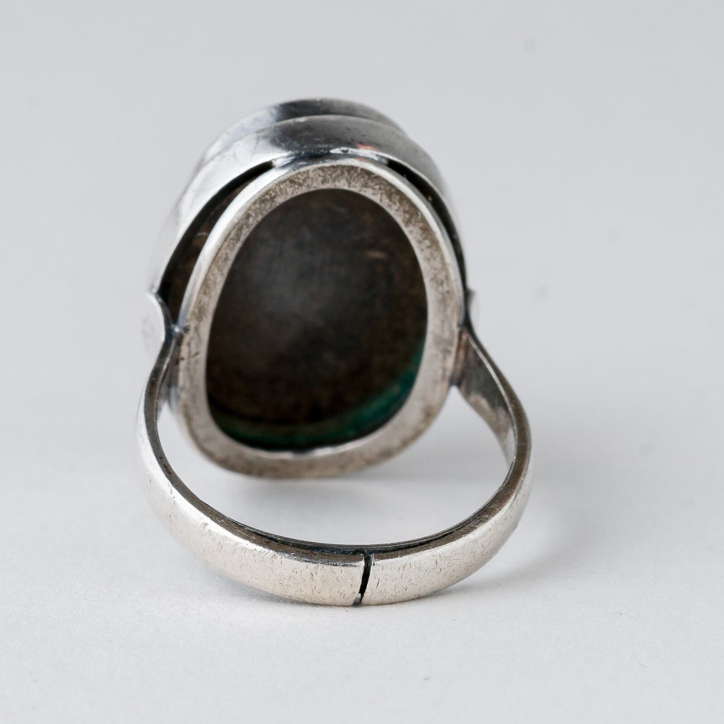 Silber Ring 835 Bernstein Größe 53 (16,8 mm Ø) 6,37 g3