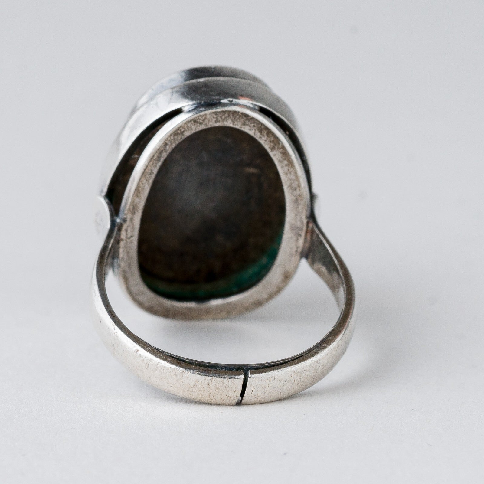 Silber Ring 835 Bernstein Größe 53 (16,8 mm Ø) 6,37 g3