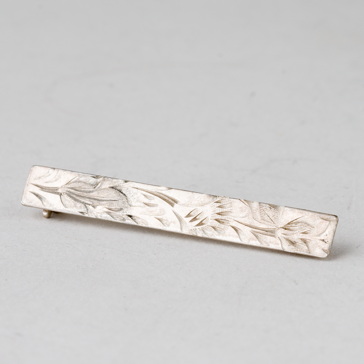 Brosche 835er Silber 2,39 g 4,5 cm0