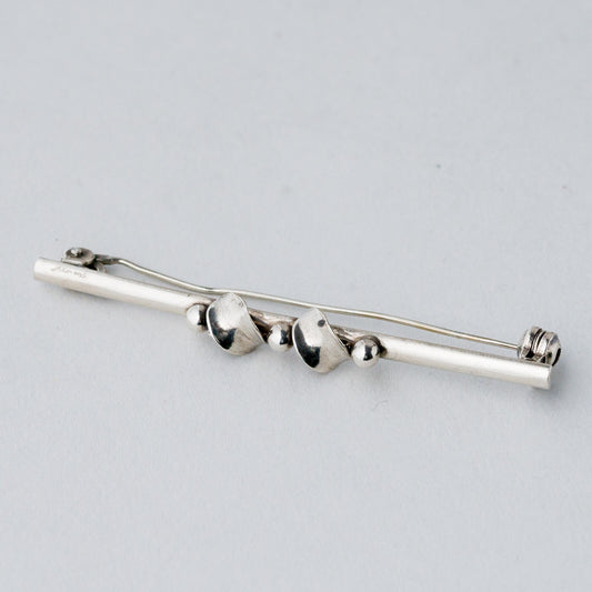 Silber Brosche Spange 835 Kugeln 2,19 g0