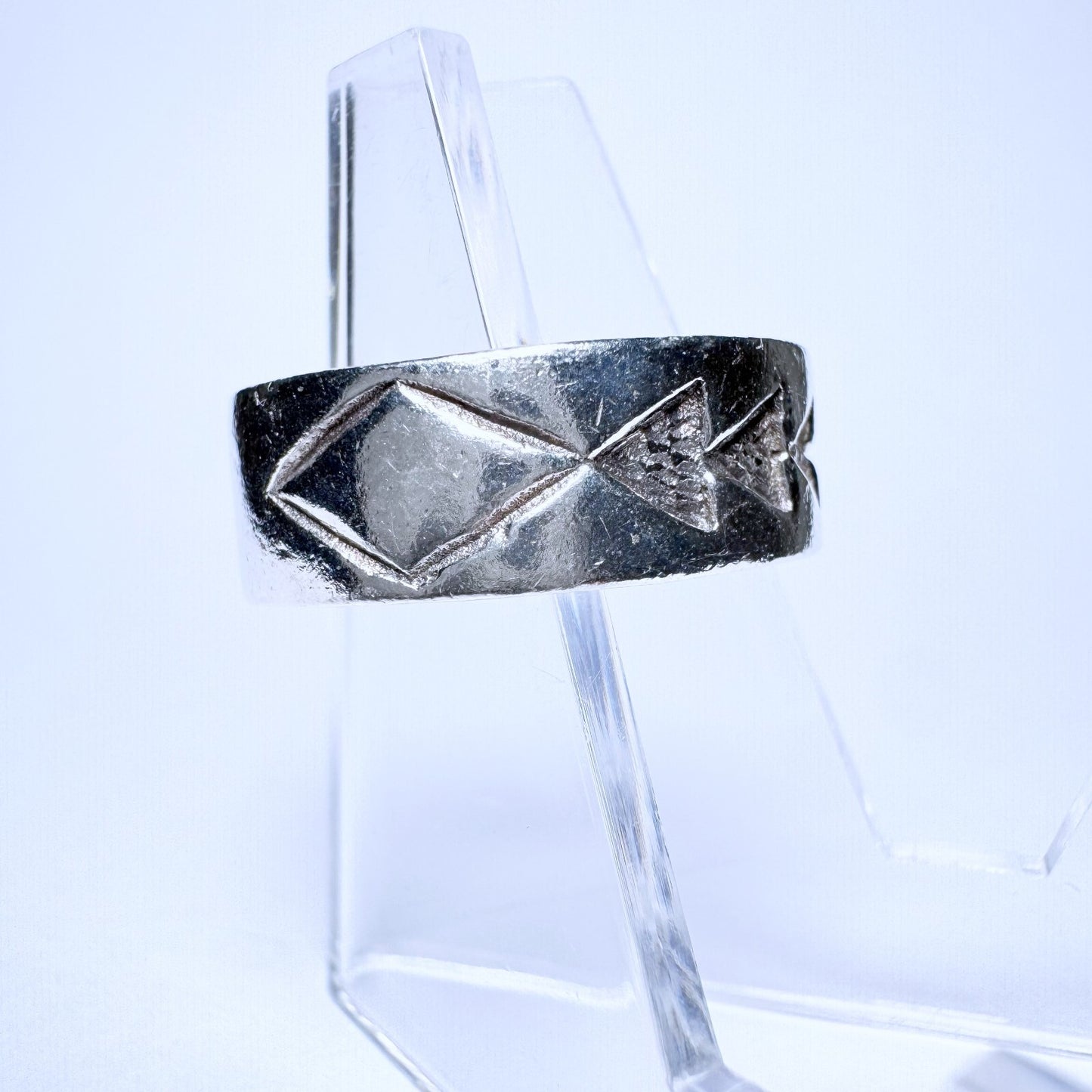 Ring 925er Silber Größe 58 Ethno Muster 5,19g5