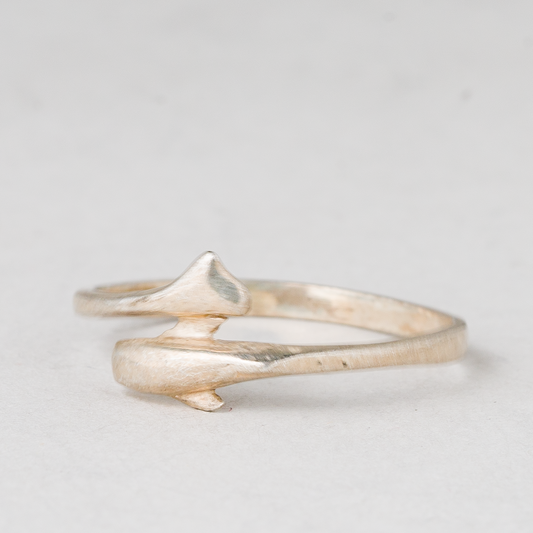 Ring Delfin 925er Silber 1,36 g Größe 59 (18,8 mm Ø)0