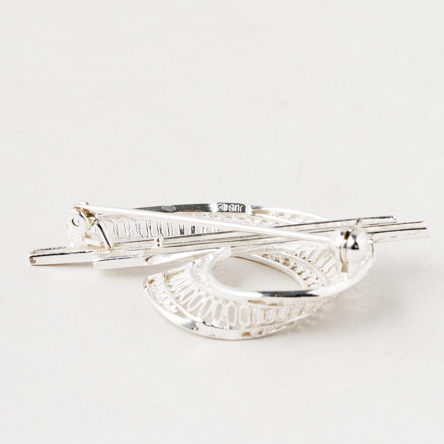 Brosche 800er Silber 5,08 g 5 cm1