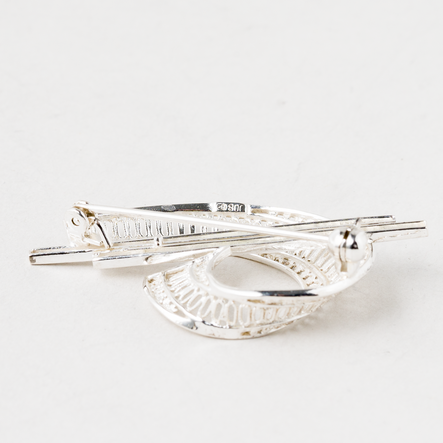 Brosche 800er Silber 5,08 g 5 cm1
