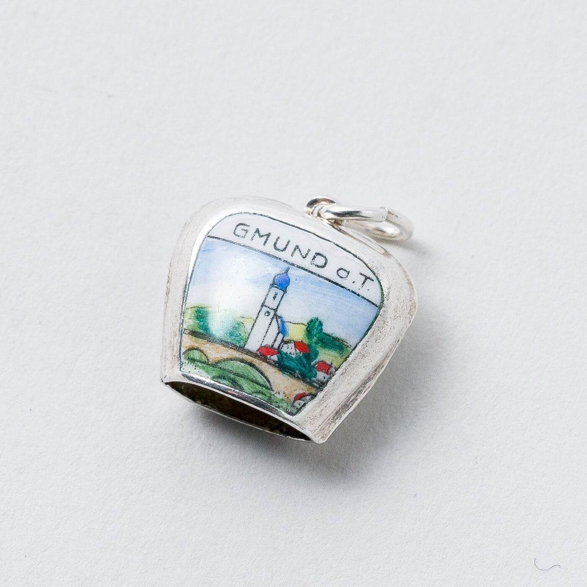 Anhänger 800 Silber Glocke Gmund o.T. 1,7 cm 1,78 g0