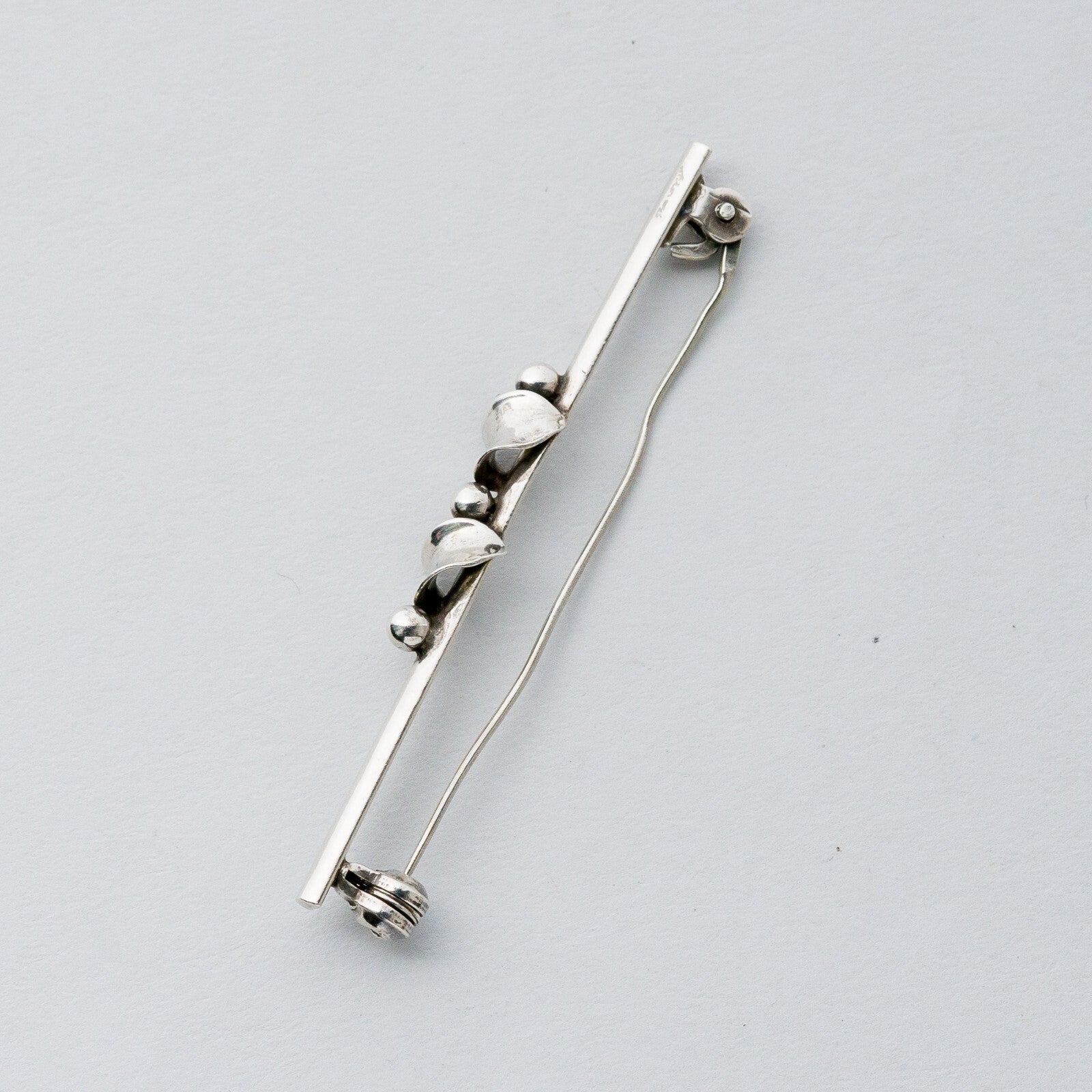 Silber Brosche Spange 835 Kugeln 2,19 g1