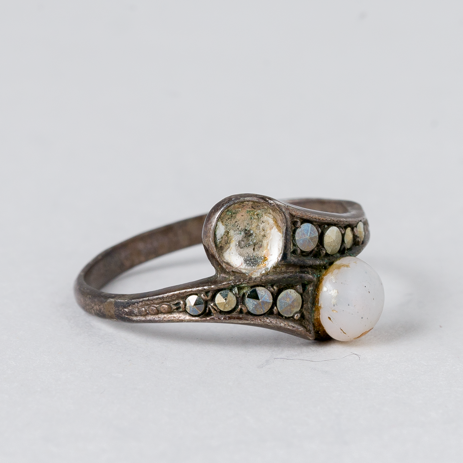 Ring Perle 835er Silber 2,11 g Größe 53 (16,8 mm Ø)1