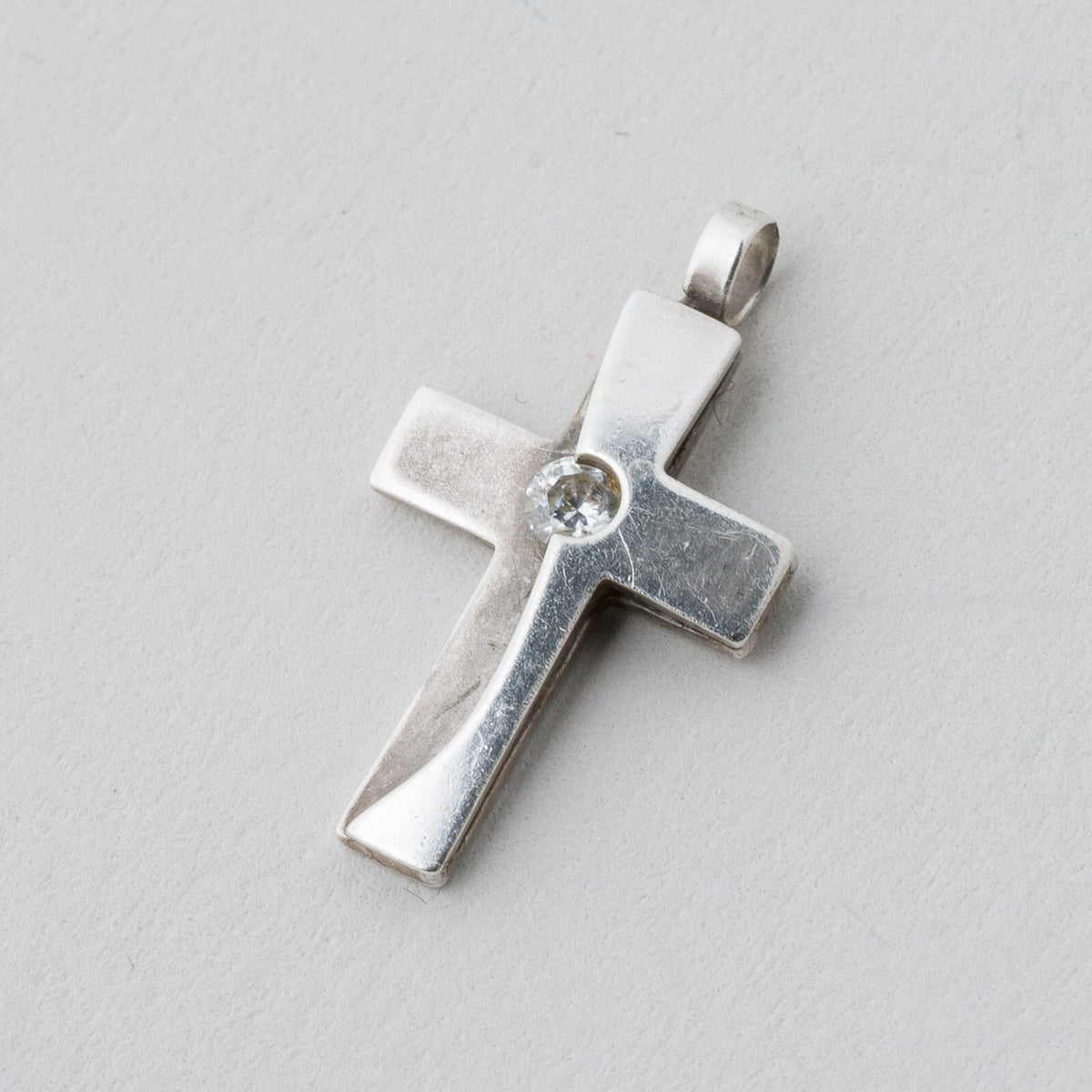 Anhänger Kreuz mit Stein 925er Silber 1,29 g0