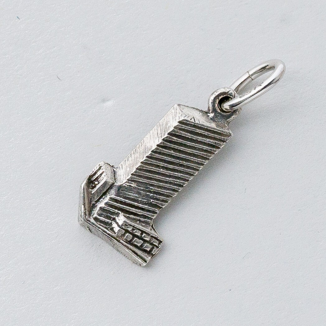 Silber Anhänger Kettenanhänger 925 Hochhaus 1,72 g4
