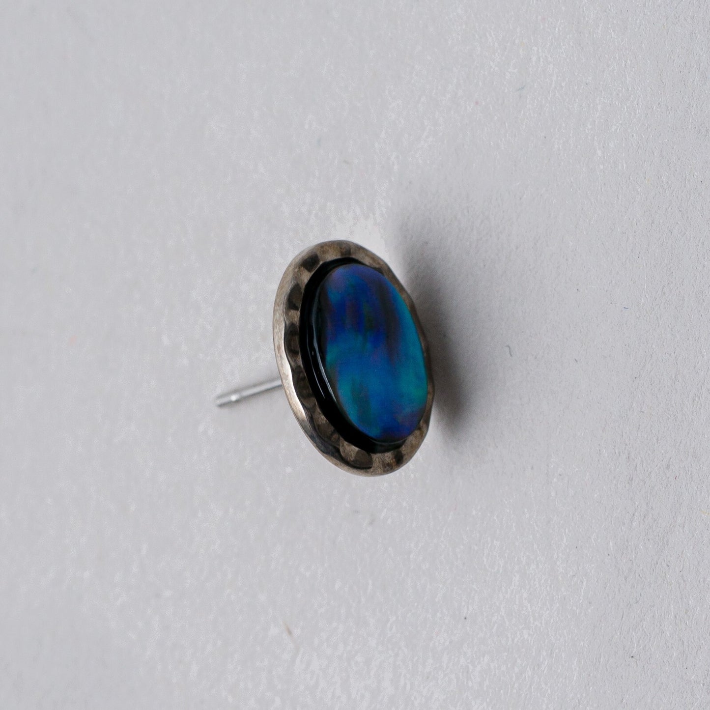 Einzelner Ohrring Ohrstecker Opal Silber 1,06 g3