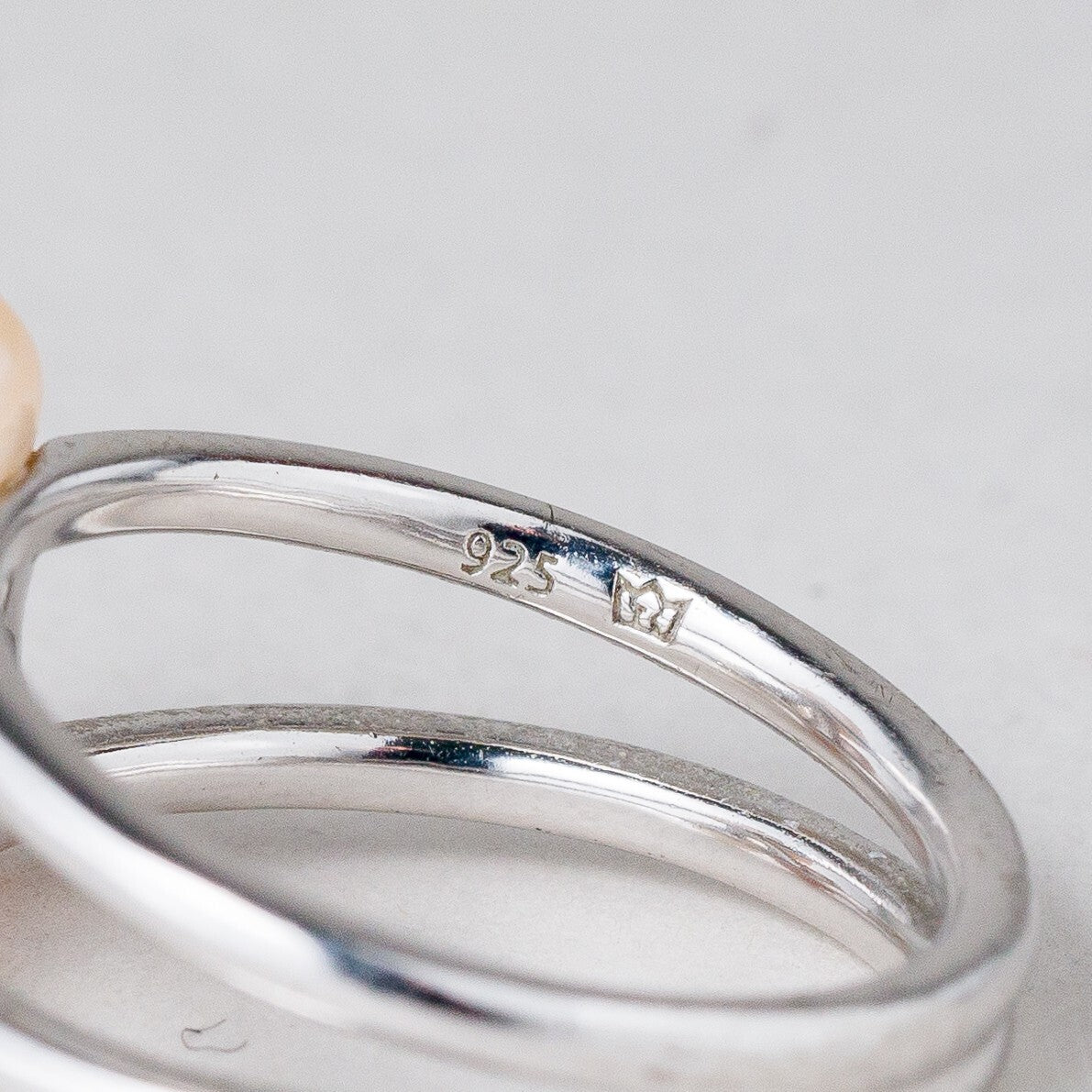 Silber Ring 925 Perlen Größe 53 (16,8 mm Ø) 4,38 g6