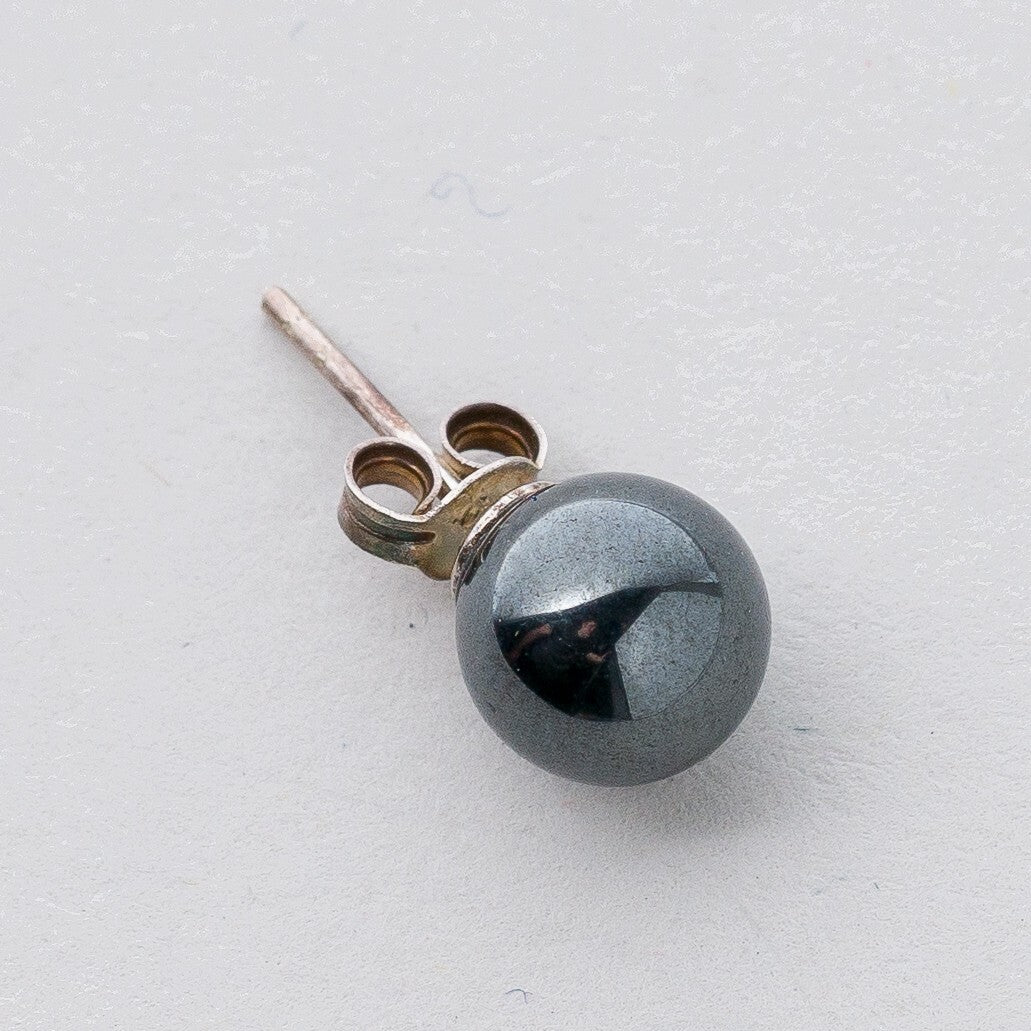 Ohrringe Ohrstecker Silber Schwarze Perlen 3,37 g3