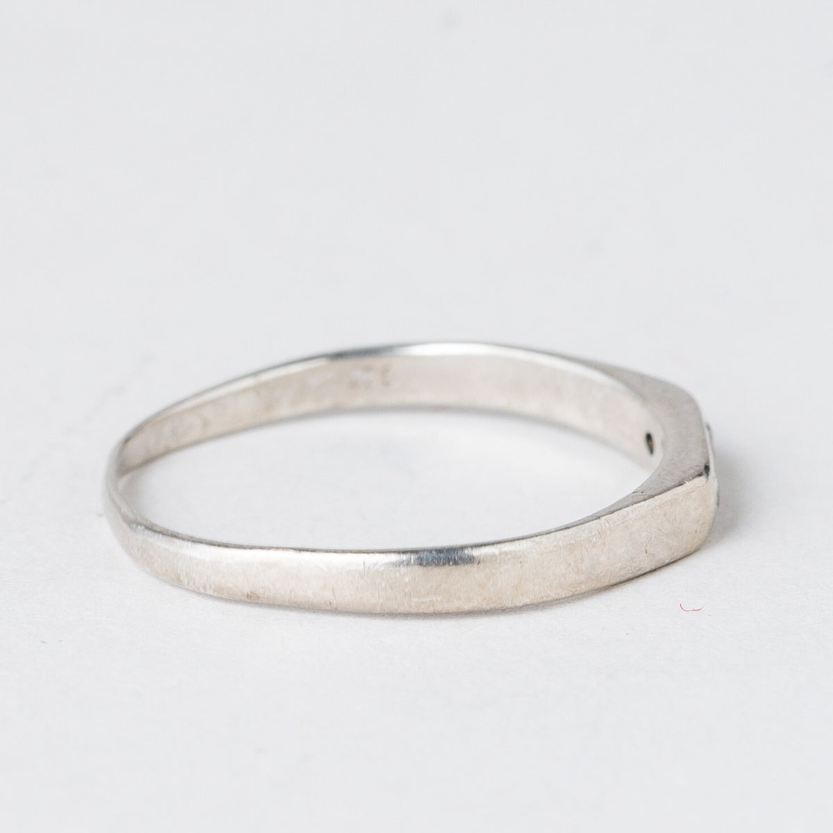 Silber Ring 925 Weiße Steine Größe 56 (17,8 mm Ø) 1,13 g2
