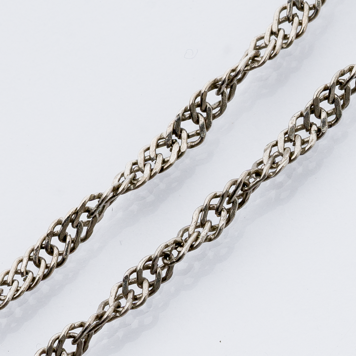 Halskette 2 Teile 80 cm Silber 7,59 g0