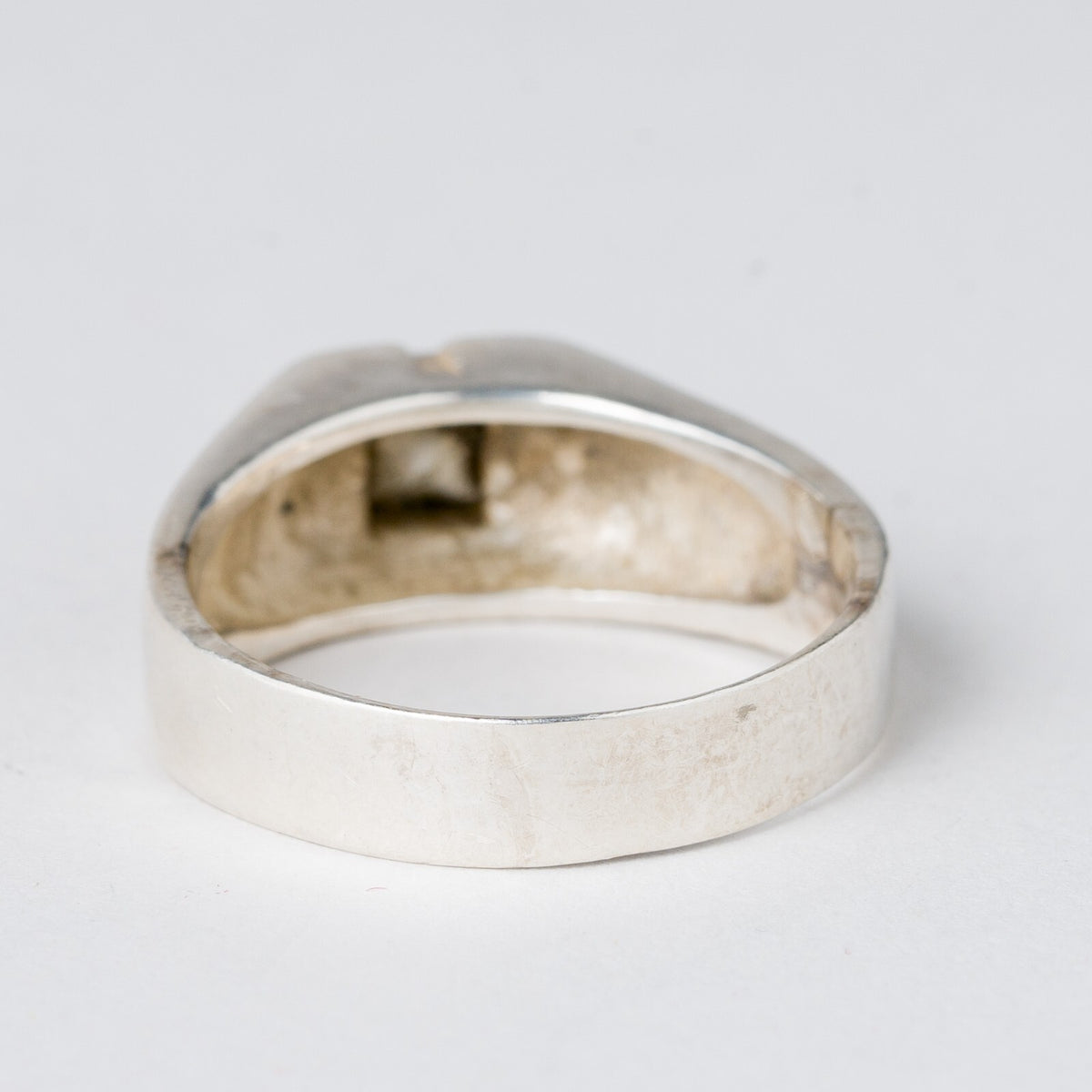 Silber Ring Weißer Stein Größe 63 (20,0 mm Ø) 6,49 g3