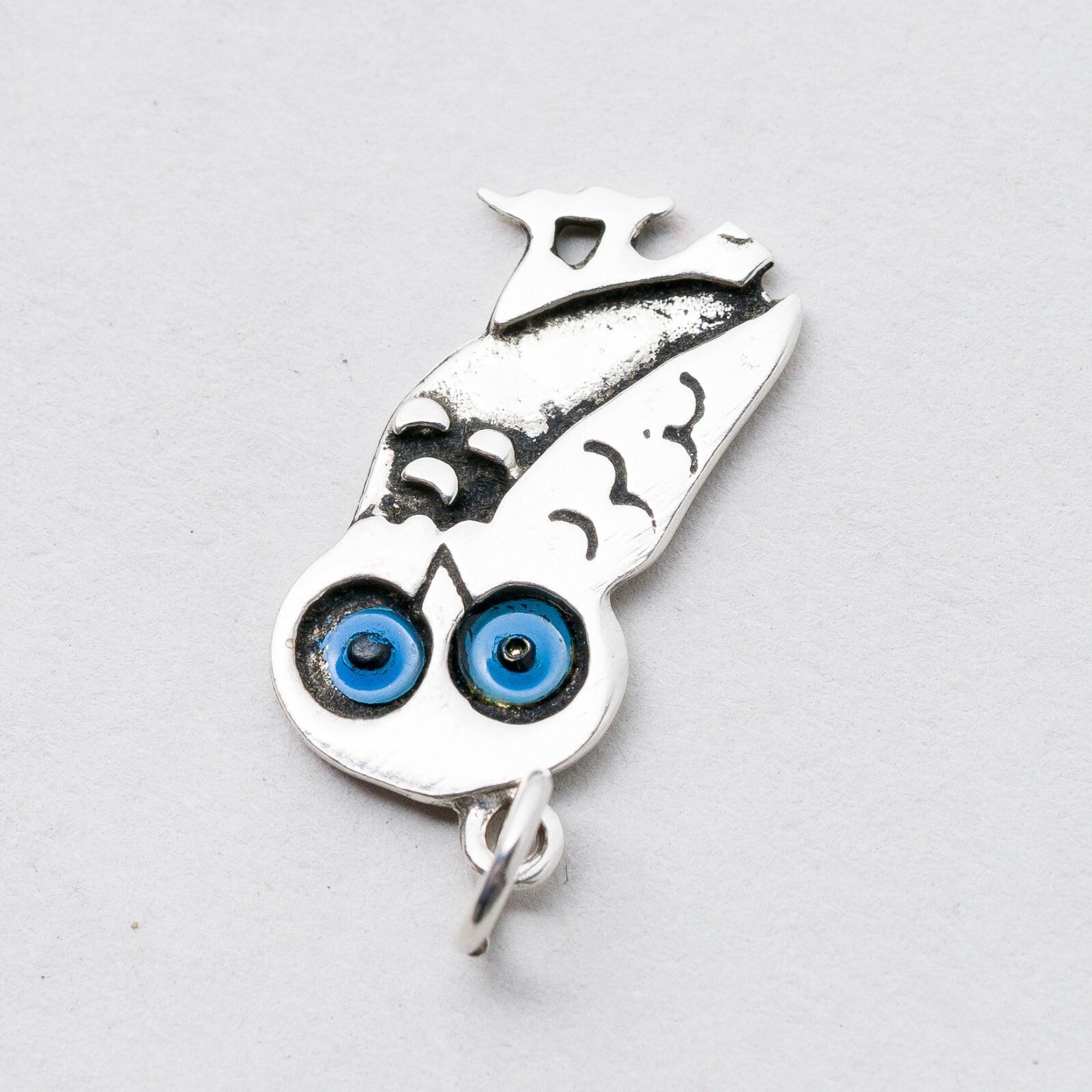 Silber Anhänger Kettenanhänger Eule 2,5 cm 1,69 g1