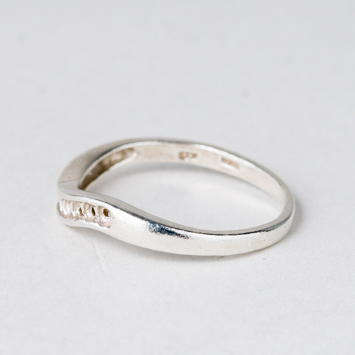 Silber Ring 925 Ohne Steine Größe 53 (16,8 mm Ø) 1,52 g1