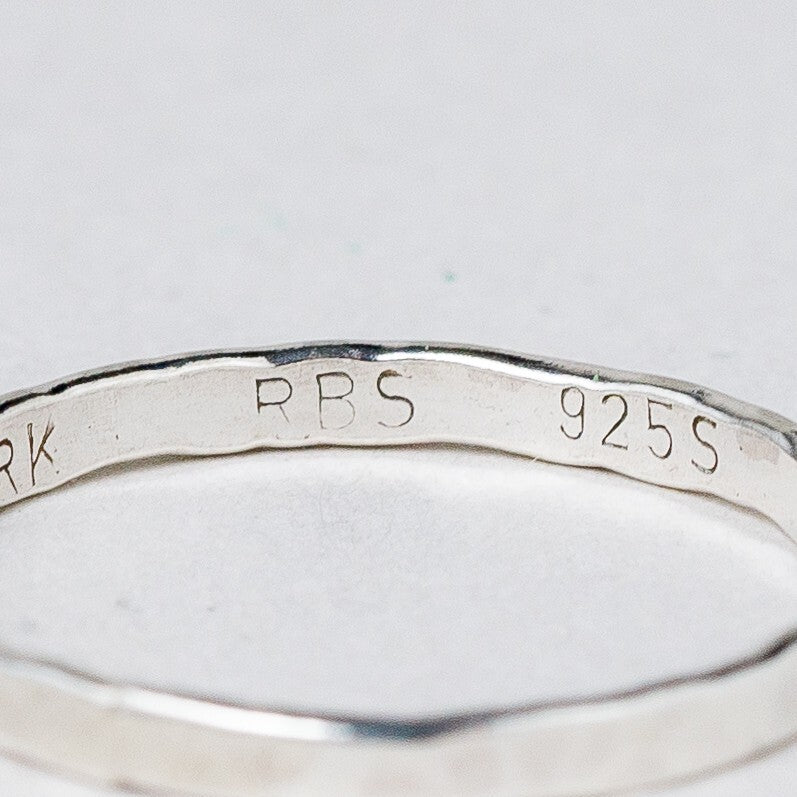Silber Ring 925 Größe 54 (17,2 mm Ø) 0,97 g8