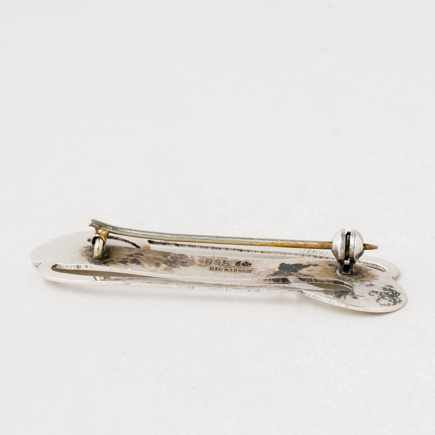 Brosche 835er Silber 4,72 g 5 cm1