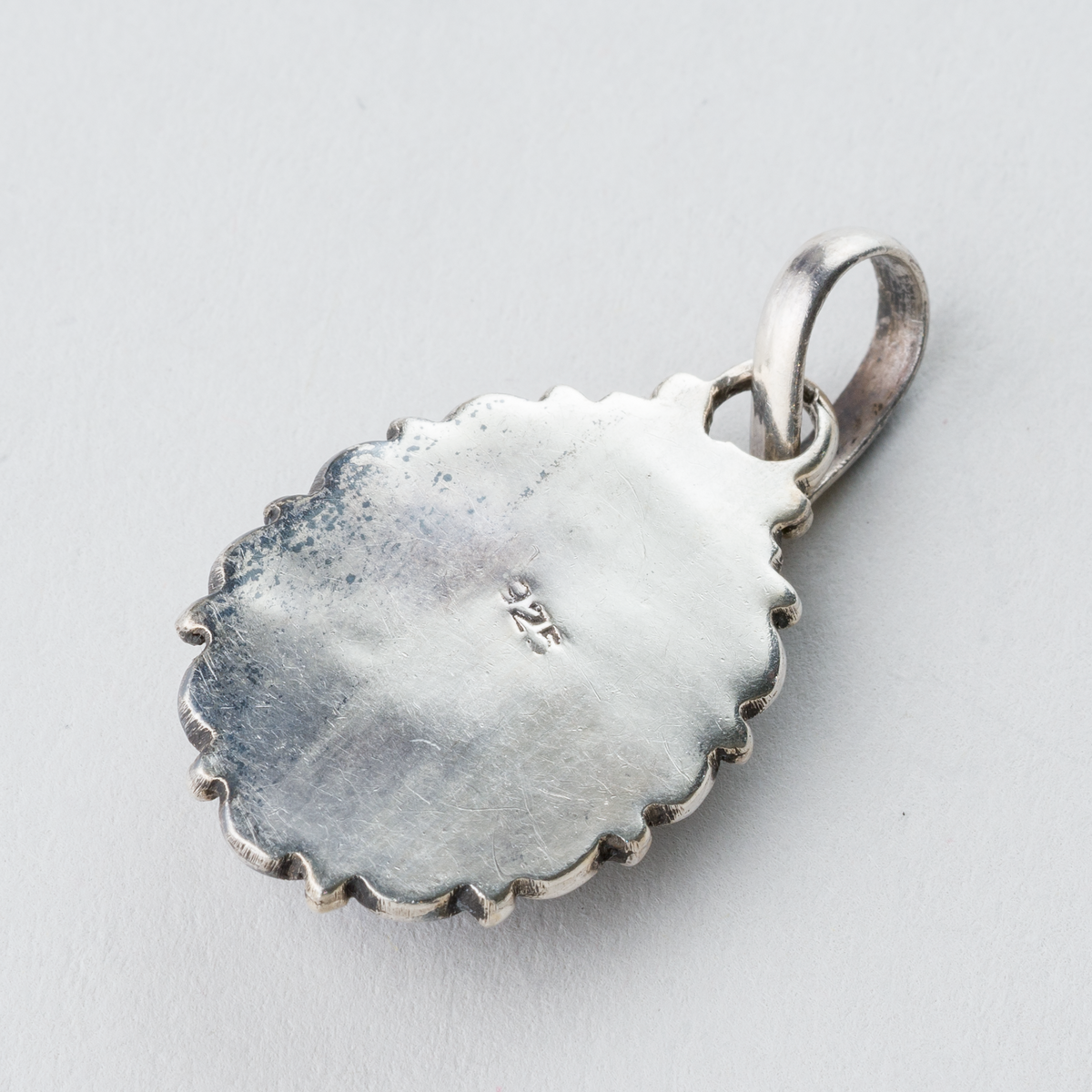 Anhänger mit blauem Stein 925er Silber 5,57g1