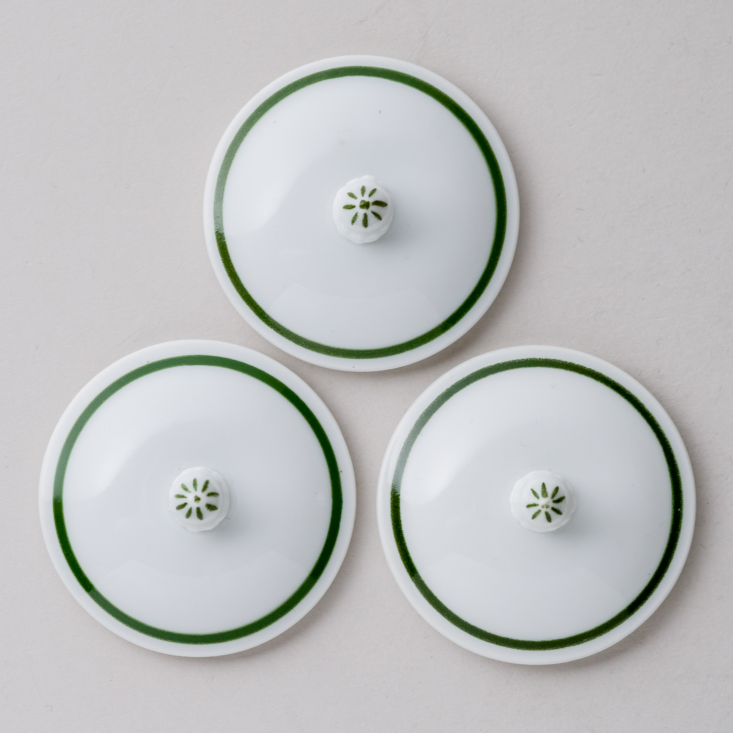 1 x Porzellan Deckel Weinlaub 5,5 cm4