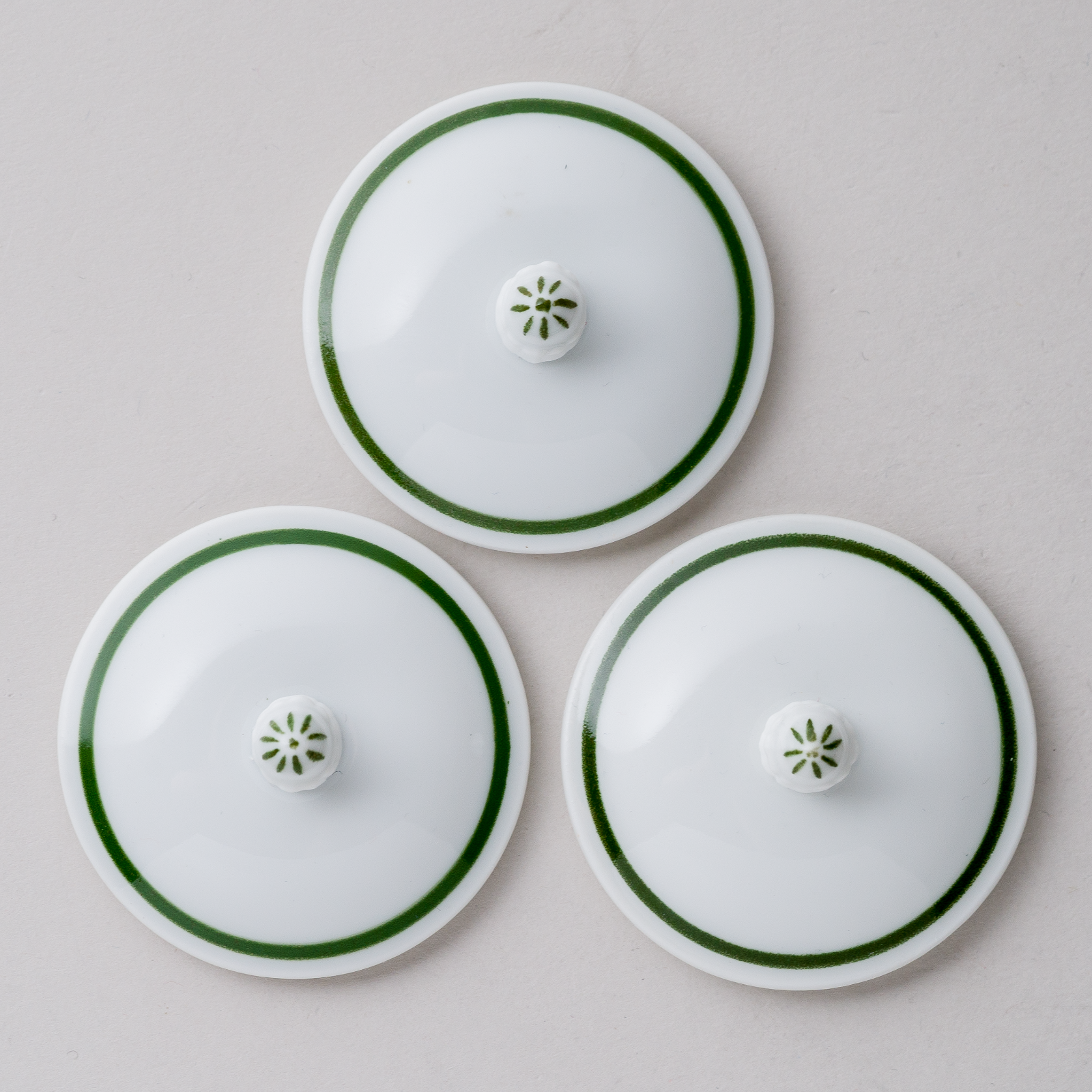 1 x Porzellan Deckel Weinlaub 5,5 cm4