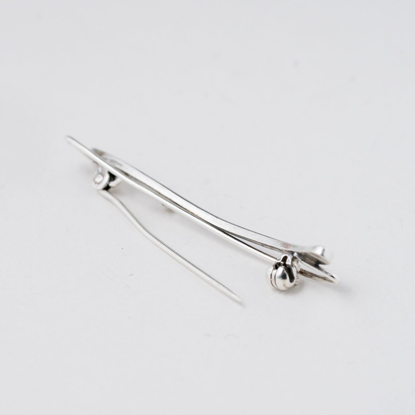 Silber Brosche Ohne Stein 5,2 cm 2,91 g4