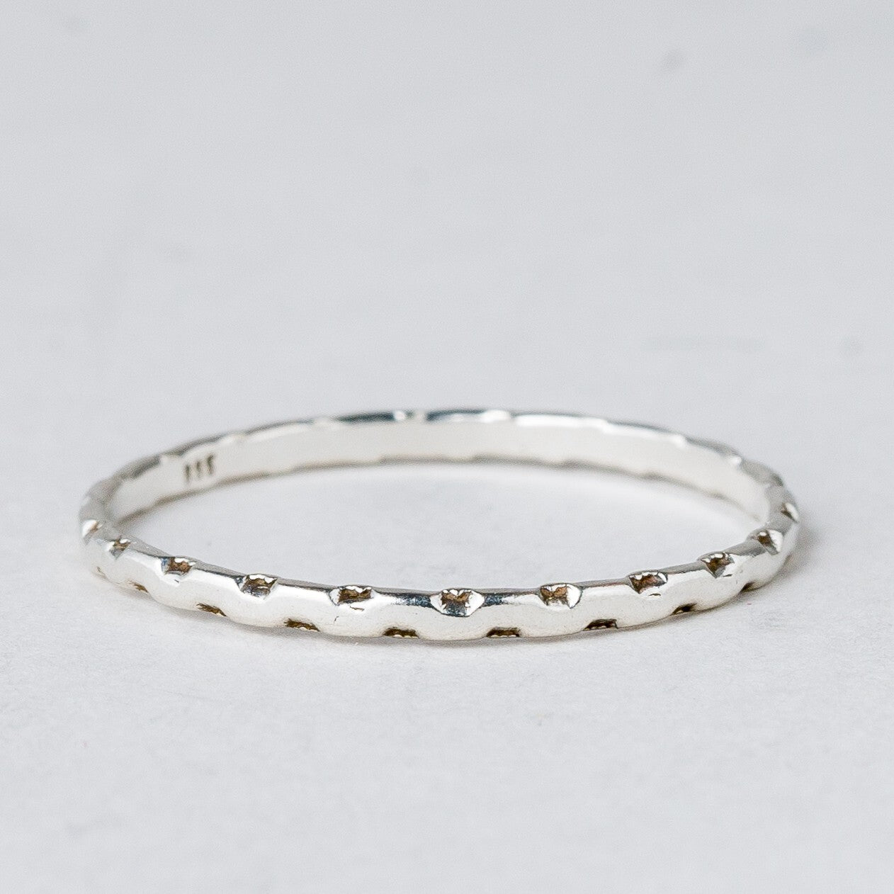 Silber Ring 835 Größe 57 (18,1 mm Ø) 0,6 g1