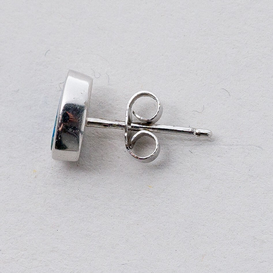 Einzelner Ohrring Ohrstecker 925 Silber Opal 0,7 g3