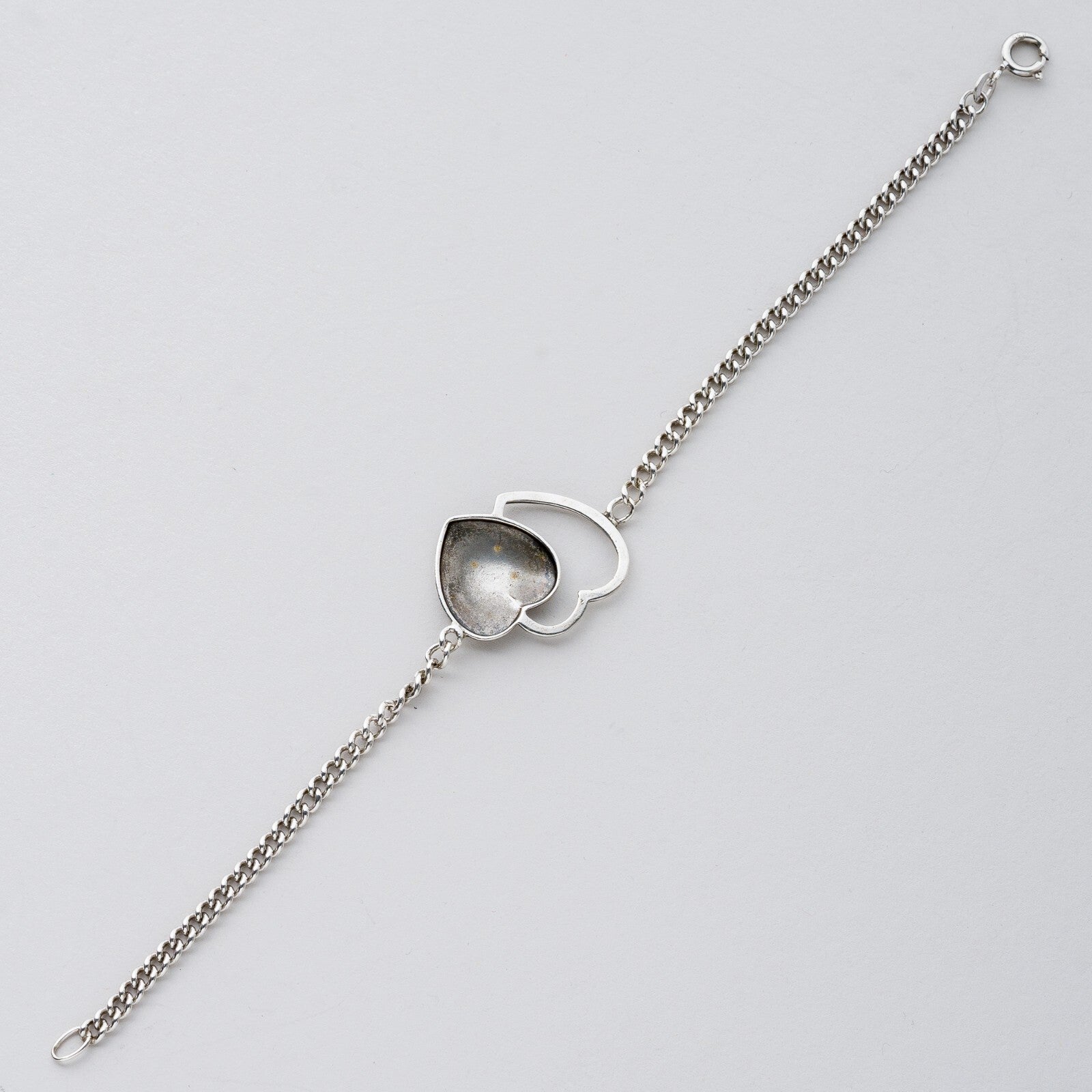Silber Armband 835 Herz 20 cm 8,8 g2