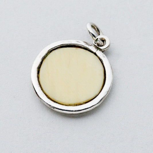 Silber Anhänger Kettenanhänger 835 Weiß 1,95 g0
