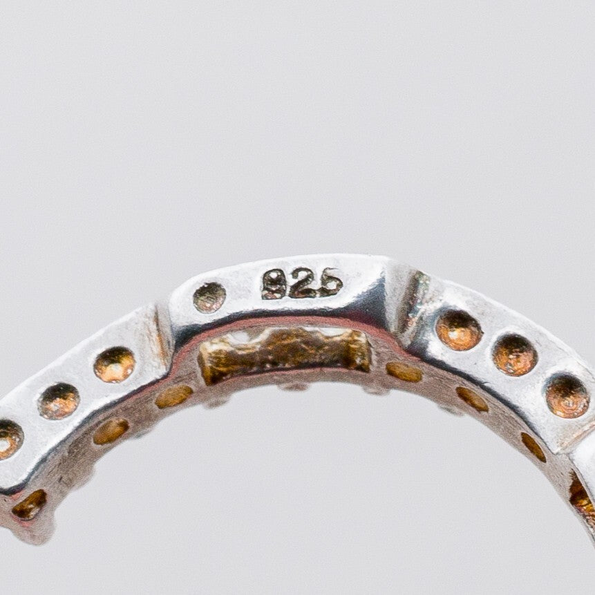 Anhänger Silber 925 Herz Weiße Steine 2,9 cm 3,81 g7