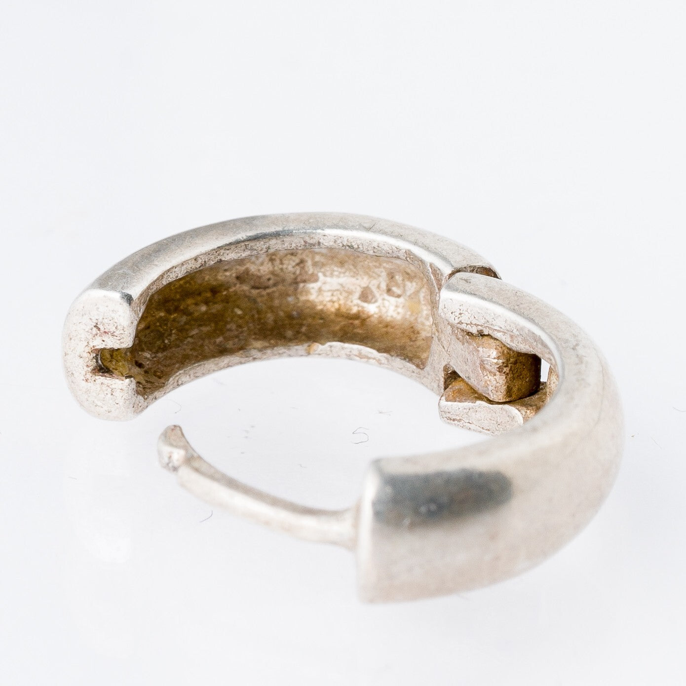 Einzelner Ohrring Huggie 925er Silber 3,7 g1
