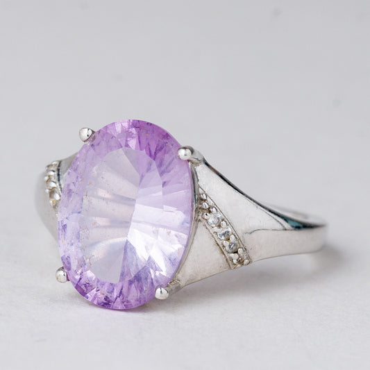 Ring Rosa Stein 3,98 g 925er Silber Größe 59 (18,8 mm Ø)0