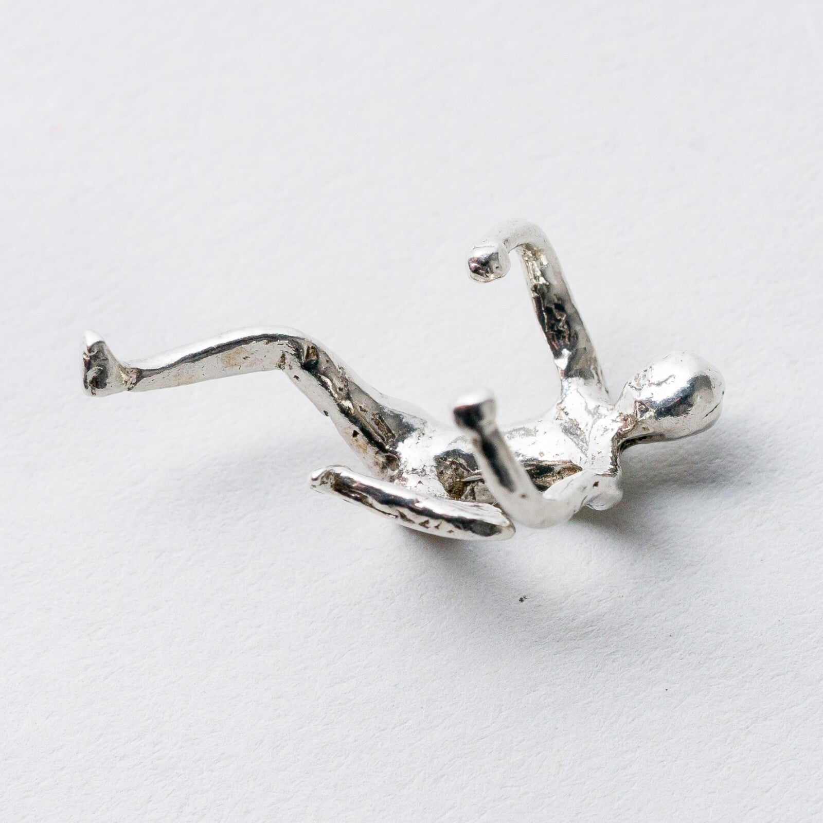 Einzelner Ohrring Kletterer Silber 925 1,37 g1