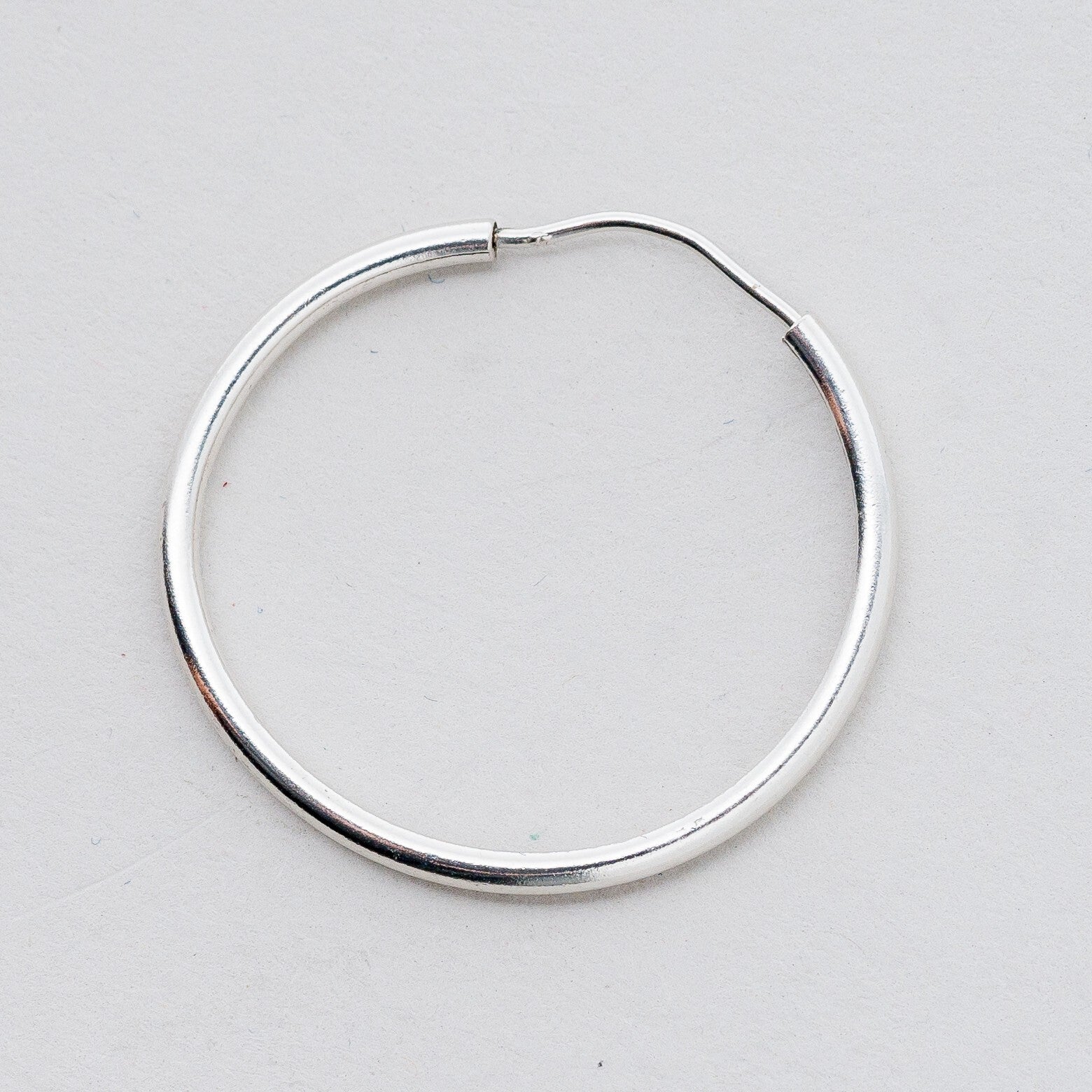 Einzelner Ohrring Creole Silber 1,7 g0