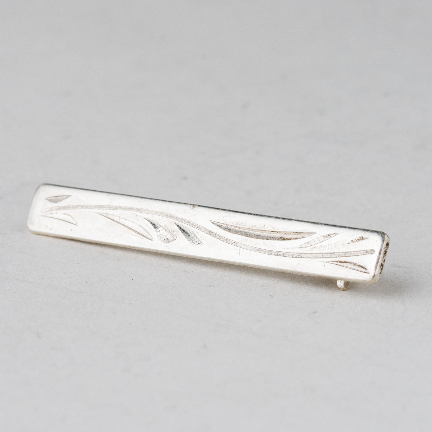Brosche 800er Silber 3,34 g 4,5 cm0