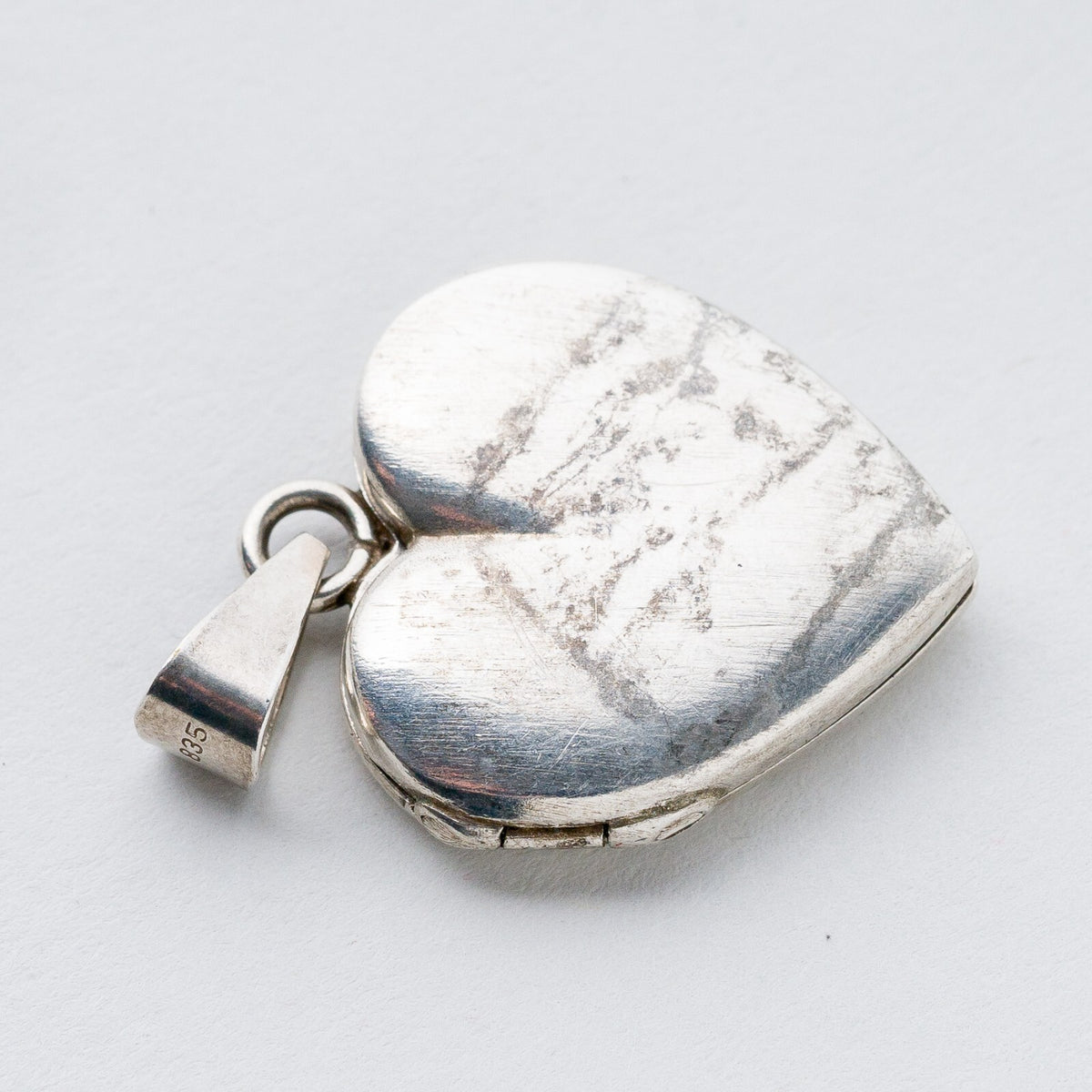 Anhänger 835 Silber Medaillon Herz 3,2 cm 5,52 g2