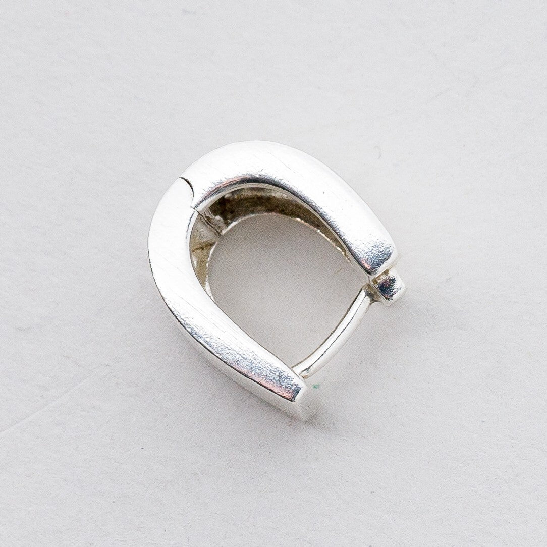Einzelner Ohrring Halbe Creole 925 Silber 3,02 g3