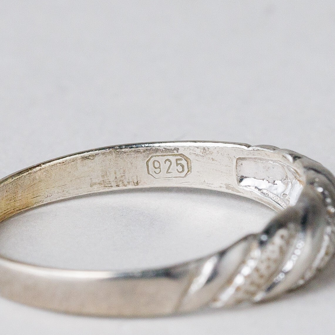 Silber Ring 925 Größe 58 (18,4 mm Ø) 1,51 g6