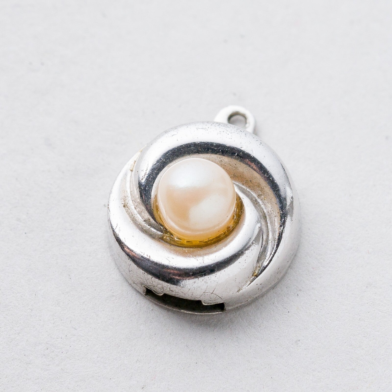 Kettenverschluss 835 Silber Perle 1,39 g2