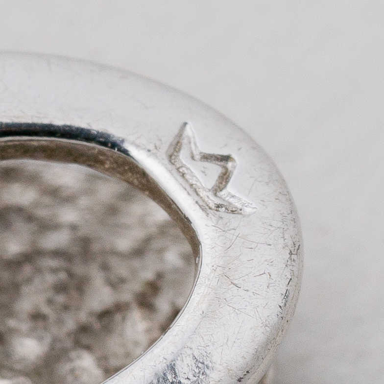Anhänger Herz Weißer Stein 925er Silber 1,89 g 1,2 cm3