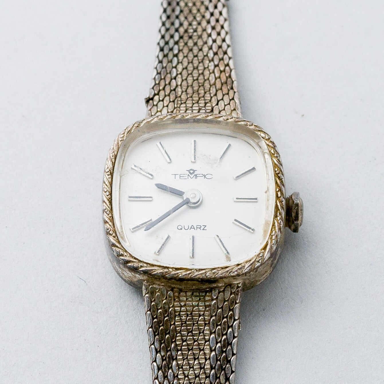 Tempic Silber Armbanduhr 16,5 cm 835 Quarz 19,87 g0