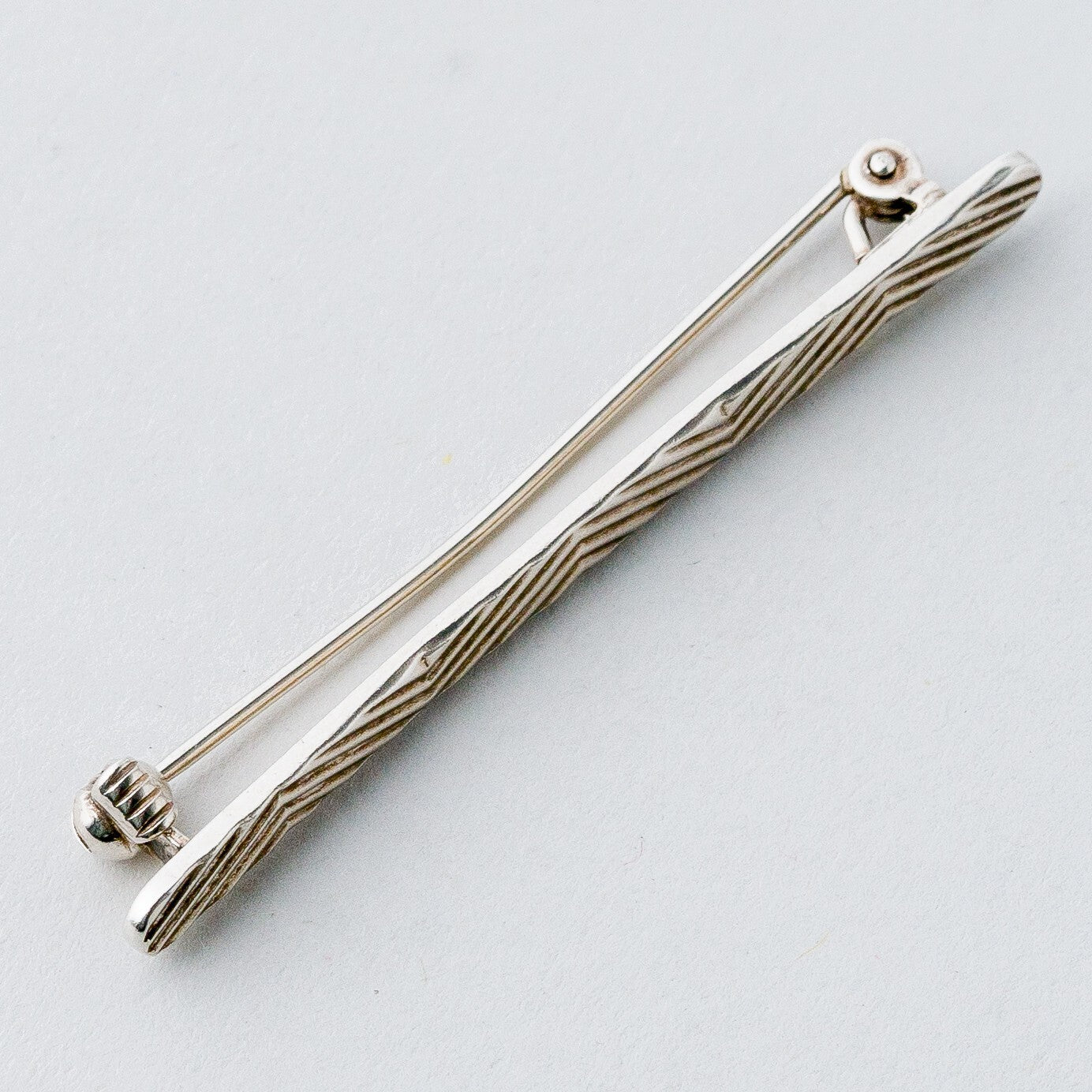 Silber Brosche Spange 925 Relief 3,25 g2