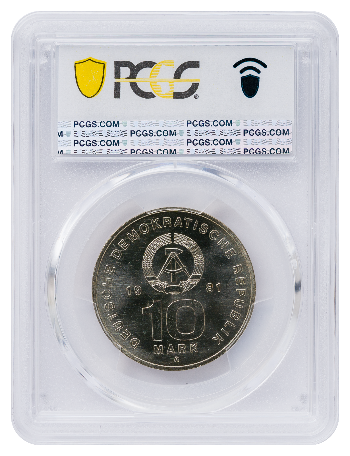 10 Mark DDR 1981 A 25 Jahre NVA PCGS MS662