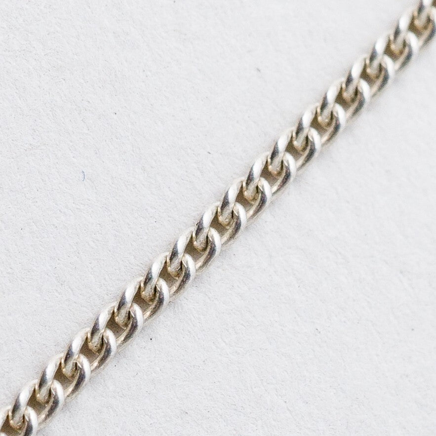 Silber Halskette 835 Panzerkette 1,6 mm 70 cm 5,22 g0